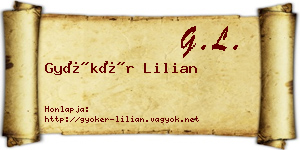 Gyökér Lilian névjegykártya